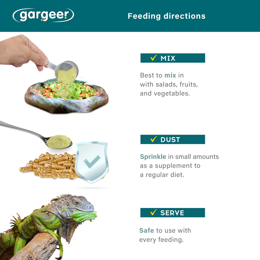 Gargeer Iguana Topper: potencia el apetito y crecimiento saludable