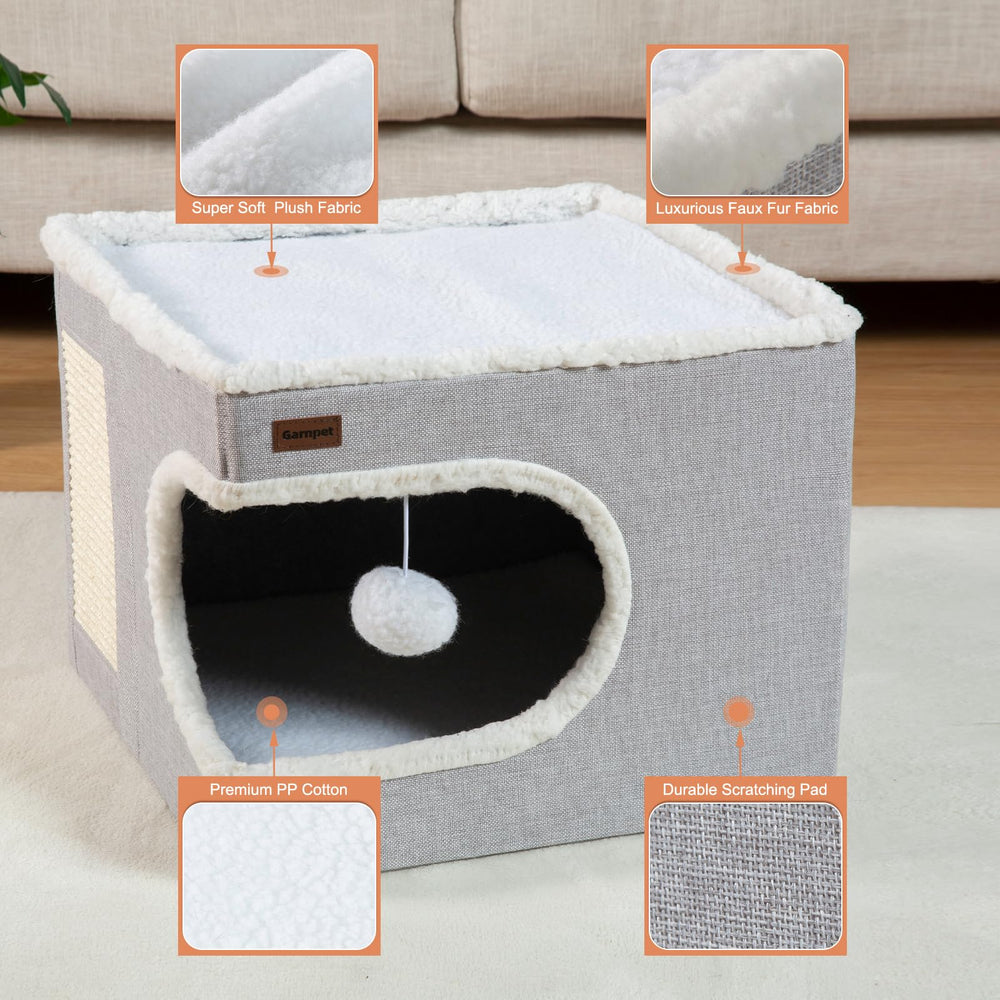 Funda desmontable y lavable Garnpet para una limpieza rápida y sencilla.