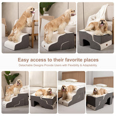 Garnpet escalera para sofá plegable, fácil de guardar cuando no se usa.