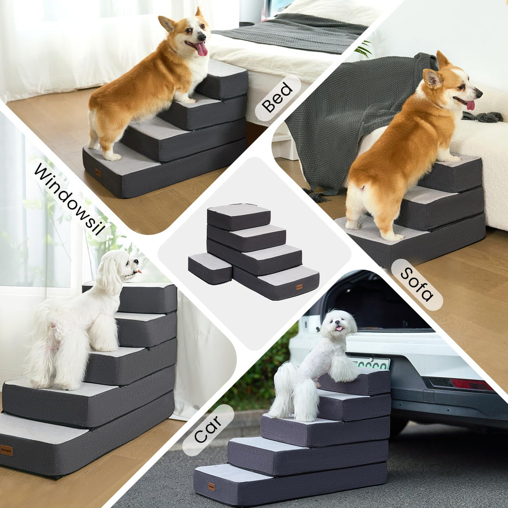 Garnpet escaleras configurables, se adaptan a sofá y cama.