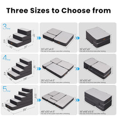 Garnpet escaleras pliegables para interiores, ahorro de espacio en casa.