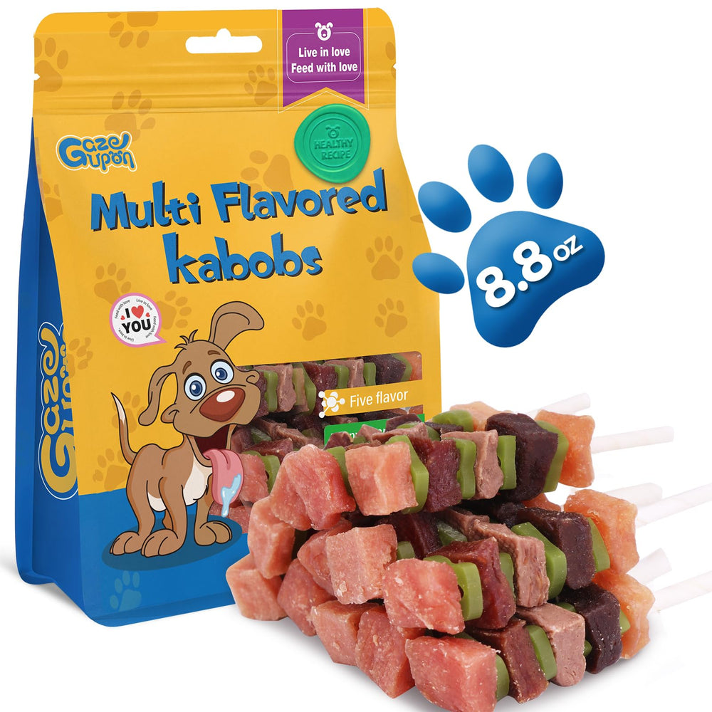 gazeupon golosinas para perro, brocheta varios sabores, ideal para premiar durante entrenamiento.