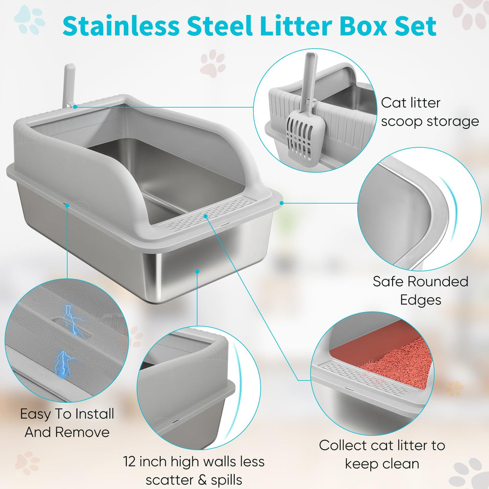 GazingMe caja de arena con sistema de encaje en tapa para evitar derrames.