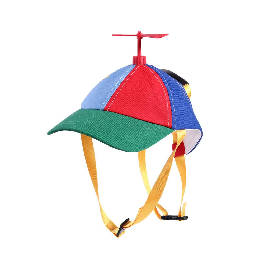 GEANBAYE gorra para gato o perro con hélice iridiscente, accesorio ligero para salidas