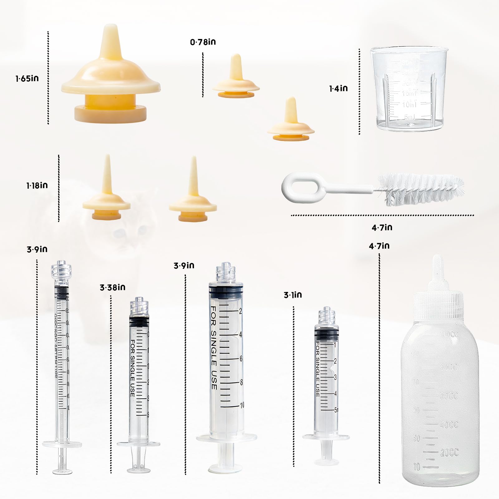 Geehouz jeringa oral de 3 ml para tomas delicadas.