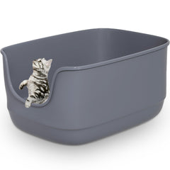Gefryco caja-arena gatos grande abierta para varias mascotas.