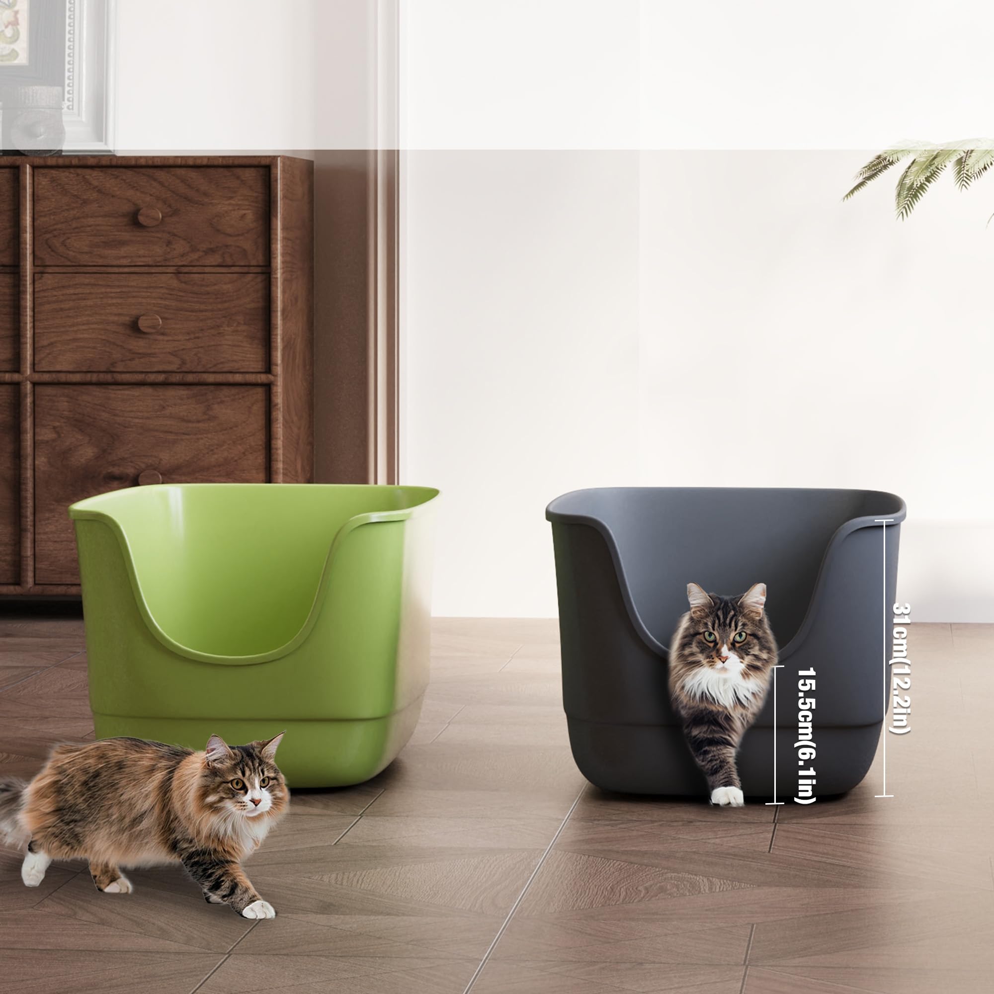 Gefryco caja jumbo entrada baja facilita acceso a gatos mayores o gatitos