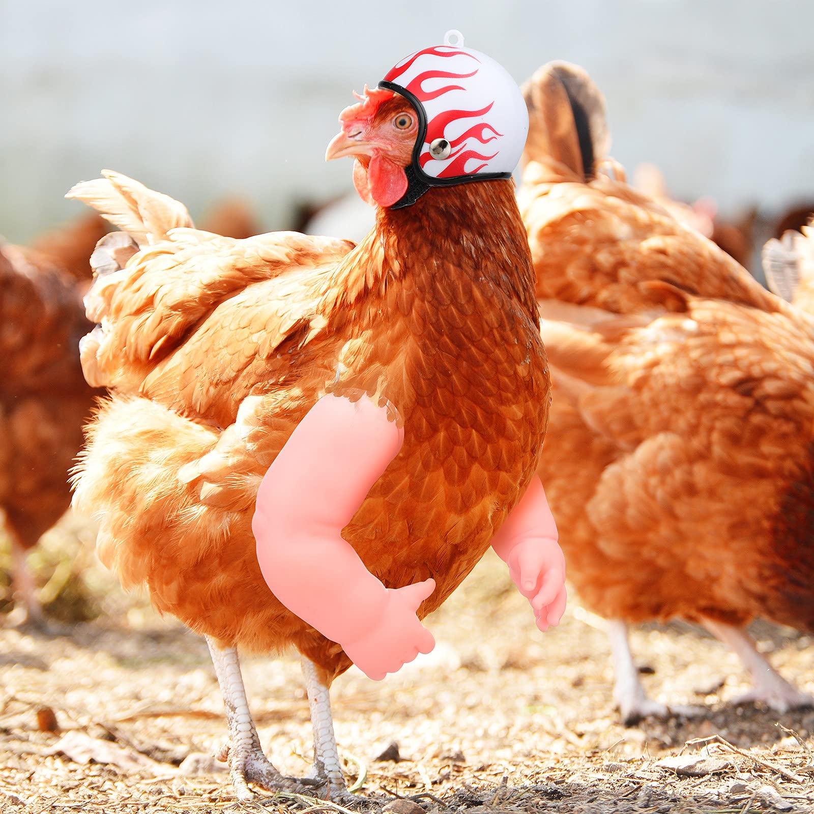 Gejoy brazos de muñeca en silicona duradera para gallinas con aspecto realista