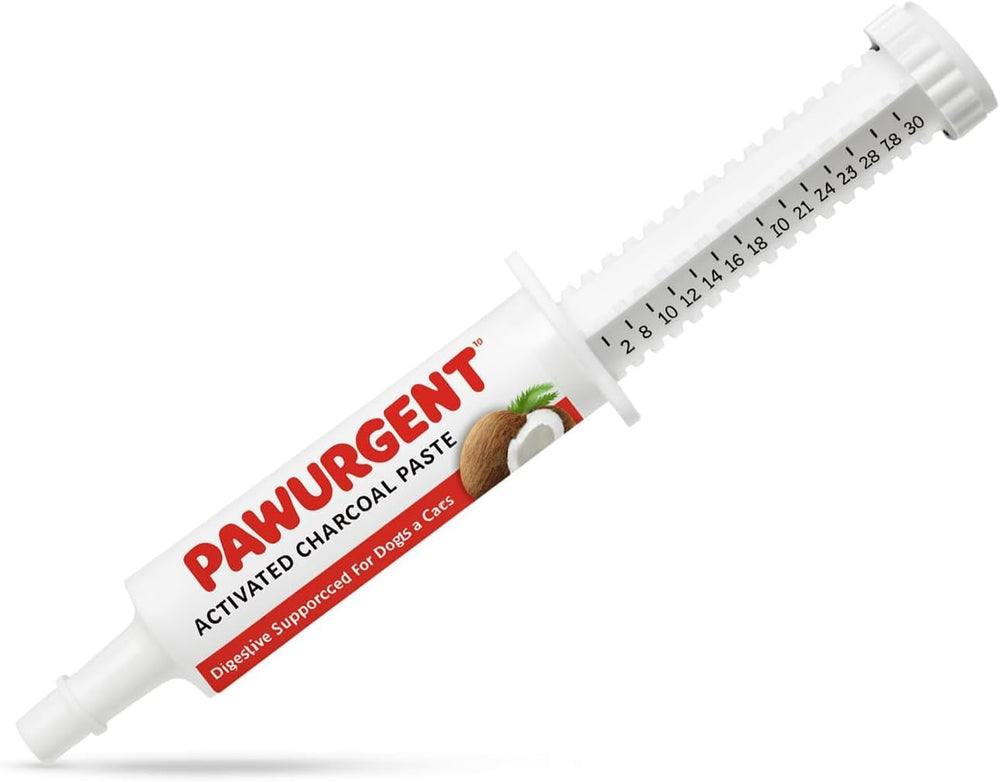 Gel carbón activado para perros 30cc: empaque compacto para emergencias