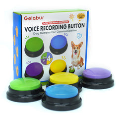 Gelabur: vista frontal del set de botones para comunicación con tu perro.
