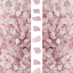 Gemshan fragmentos de cuarzo rosado 7-9mm para decoración y energía suave