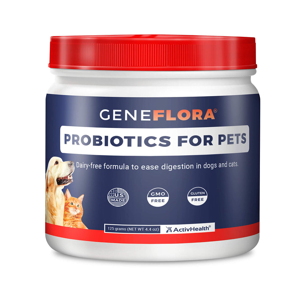 Geneflora polvo digestivo para perros, ideal para mezclar con comida.