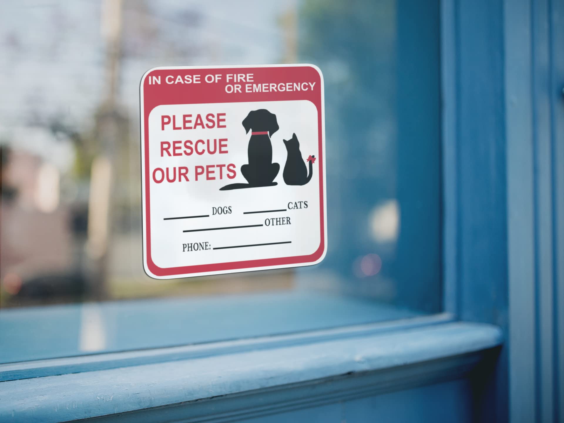 Señal de alarma Generic para puertas, rescate de animales en interiores