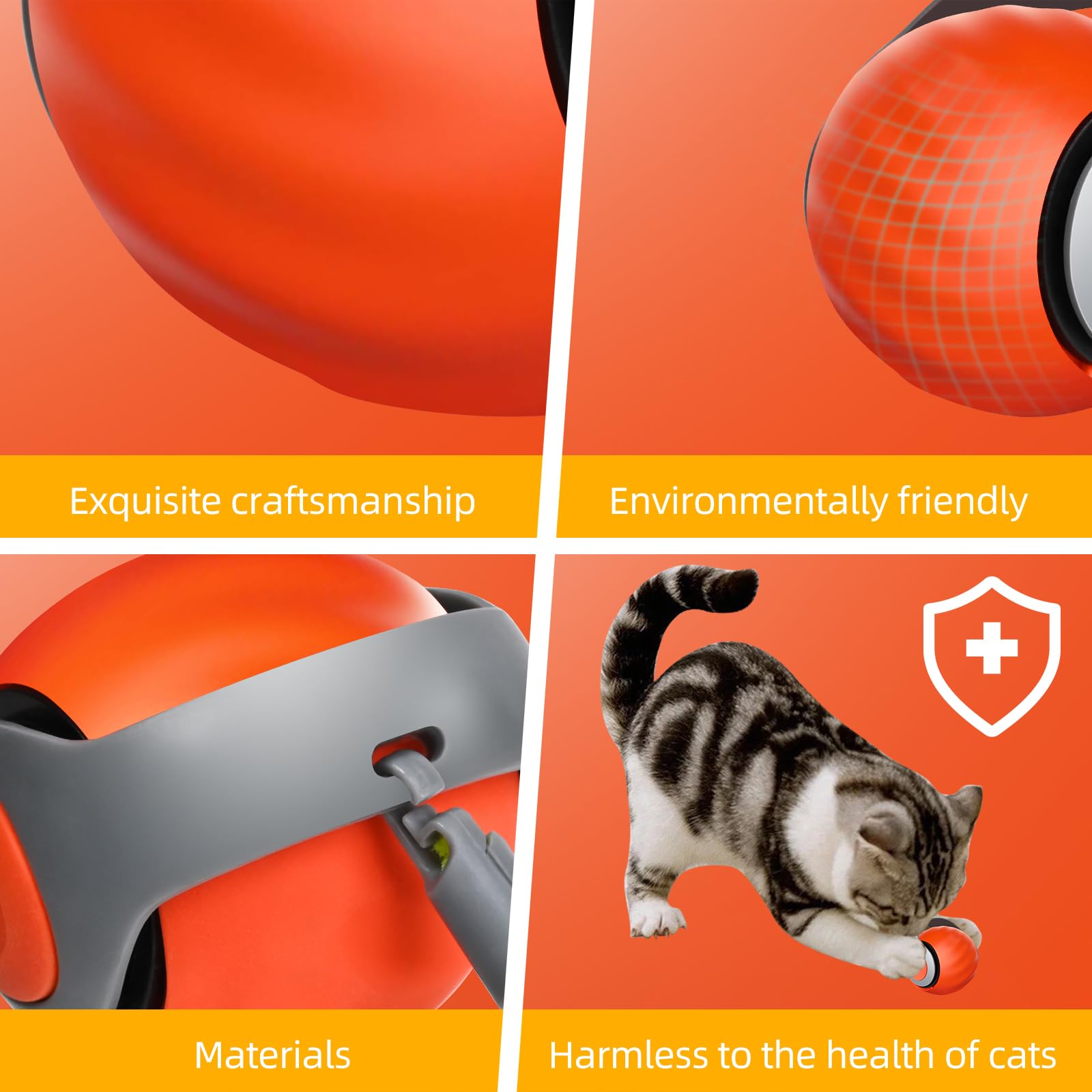 generic bola juguete gato interactivo carga rápida USB tipo-C