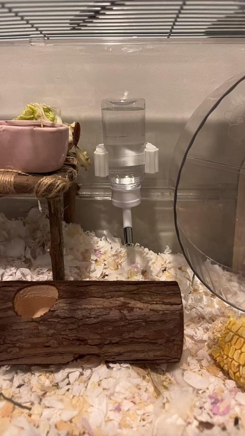 Generic botella para hamster en jaula de vidrio, instalación estable