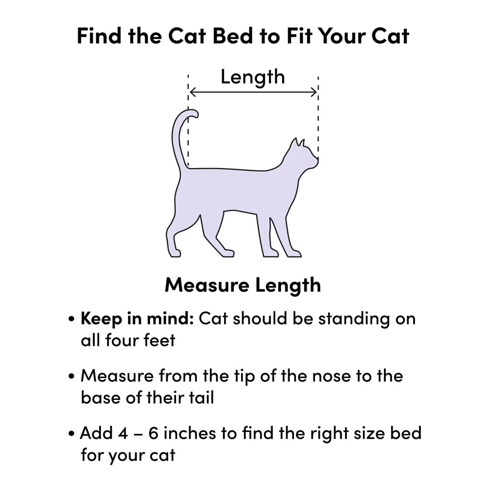 Genérica cama-gatos borde elevado, soporte para cabeza y cuello.