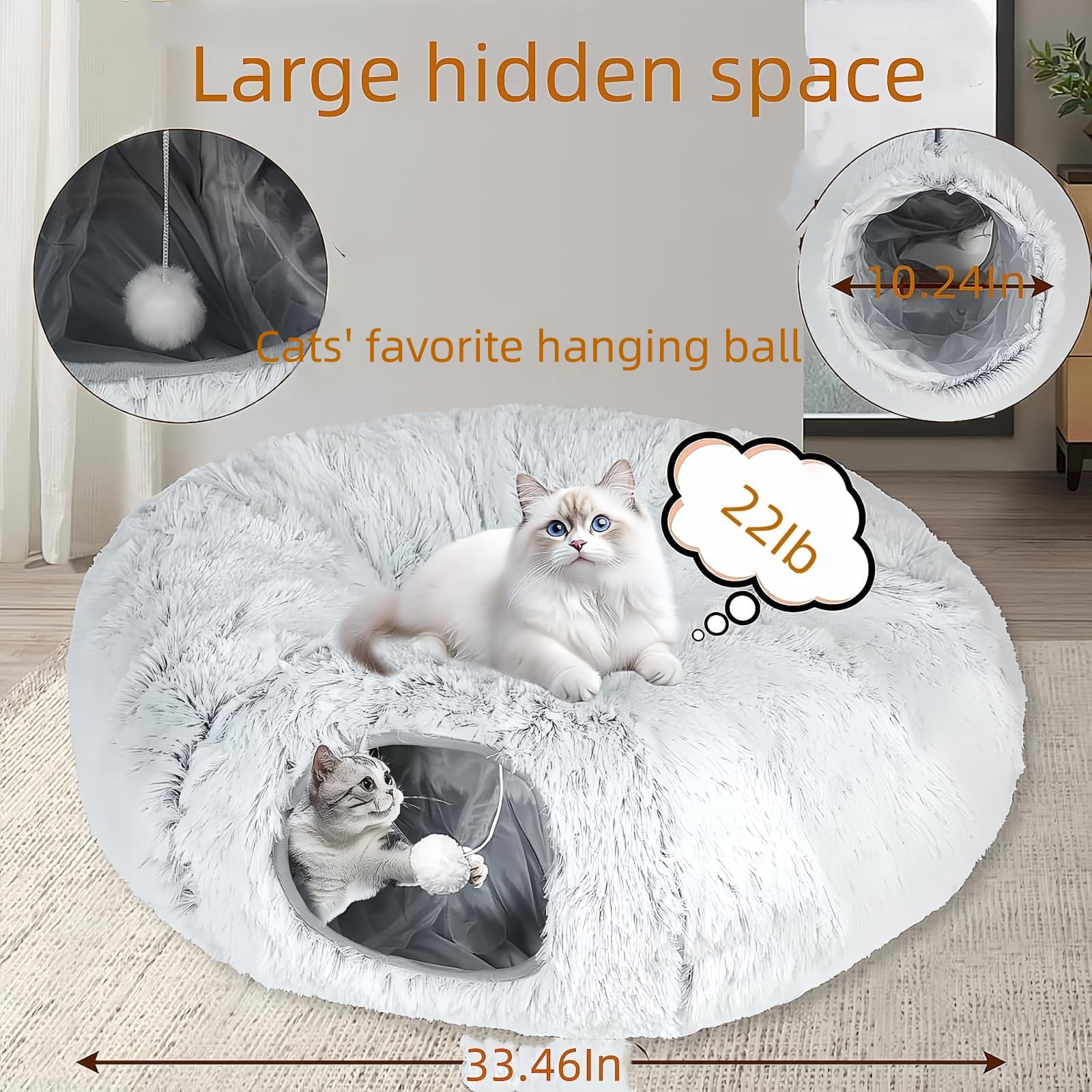 Generic cama con túnel entrada suave para refugio cómodo