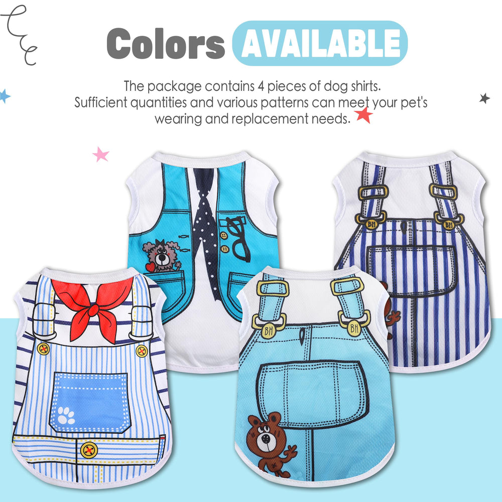 Corte sin mangas en camiseta de malla para perro pequeño, movimiento cómodo, Generic.