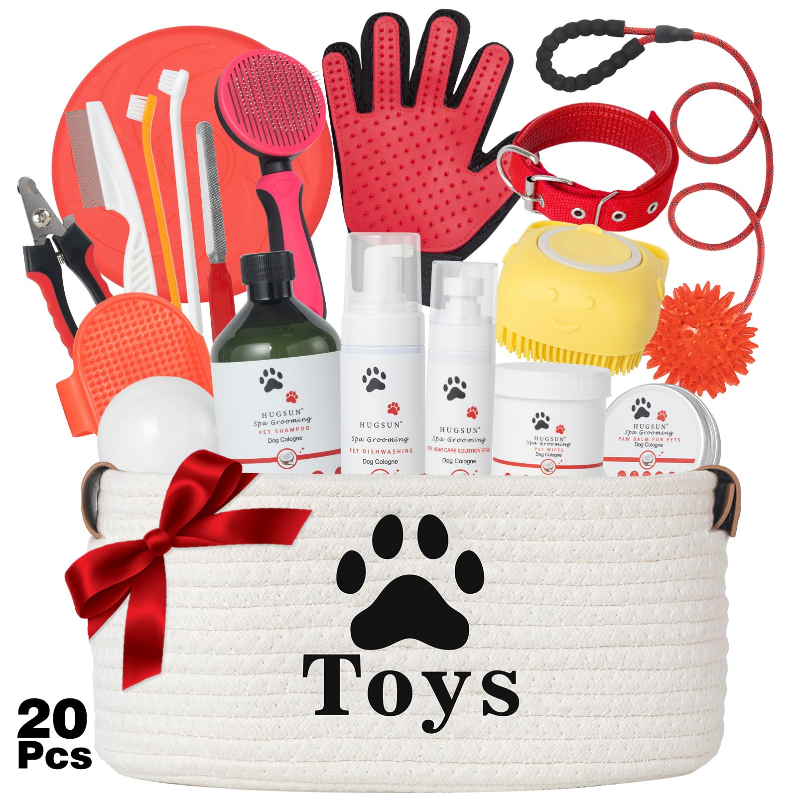 Genérico cesta regalo XXXL para perros, ideal para cumpleaños.