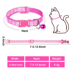 Generic collar y correa para cachorro verde con huella, fácil de distinguir.