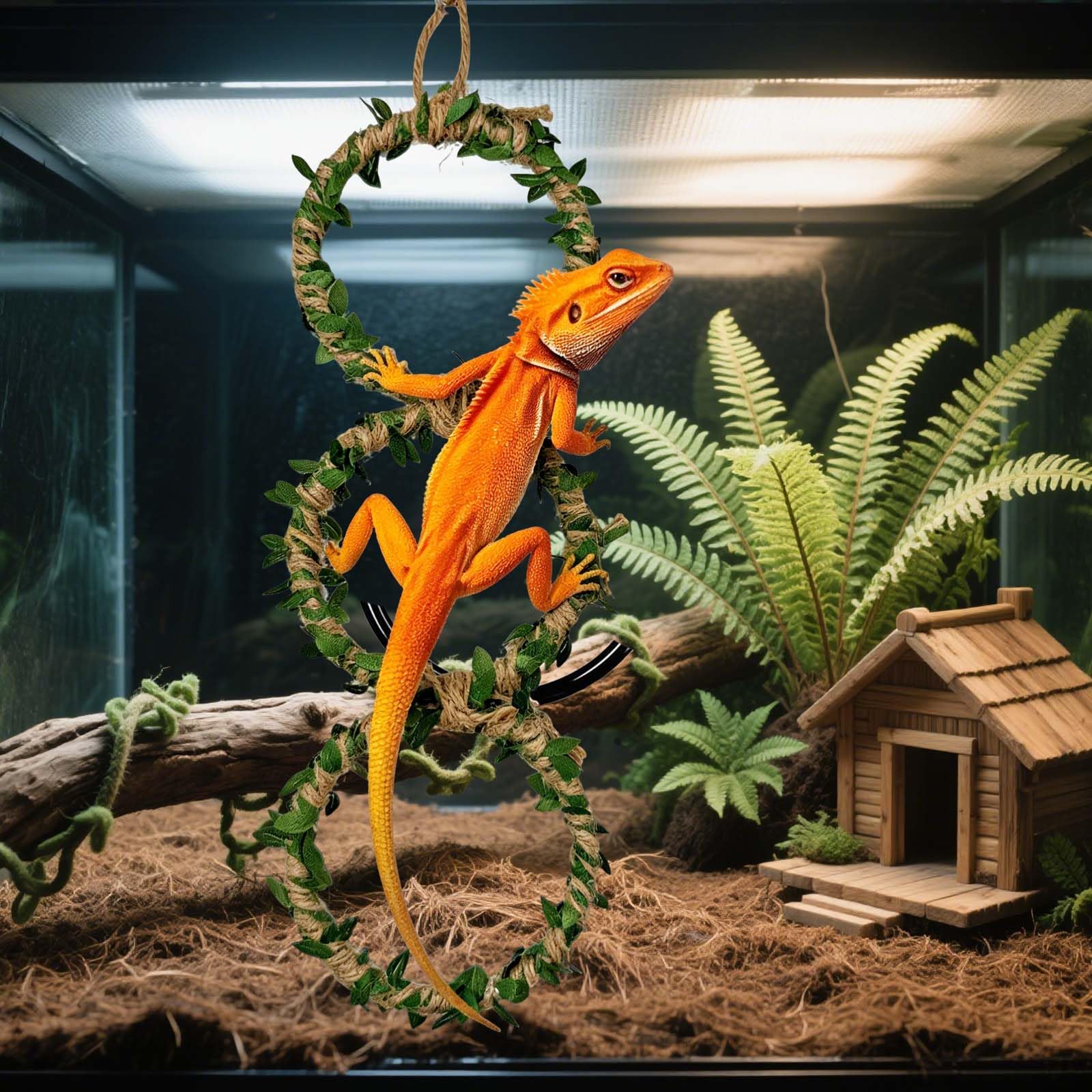 Genérico: conjunto de instalación para terrario de serpientes, sin necesidad de herramientas.