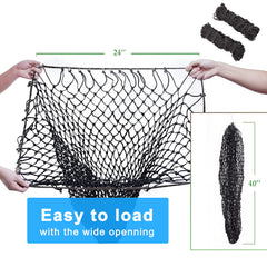 Generic hay net con aros metálicos para colgar fácilmente