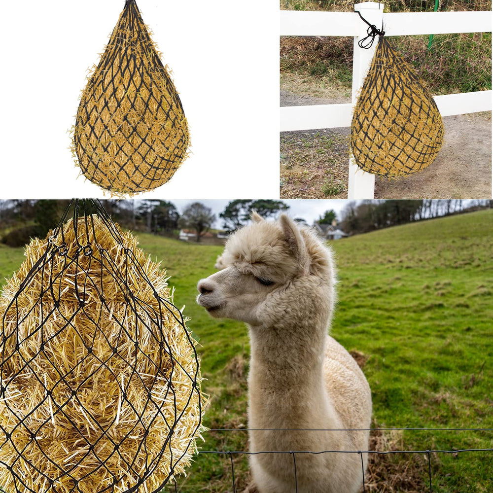 Generic hay net colgante de nylon para manejo cómodo