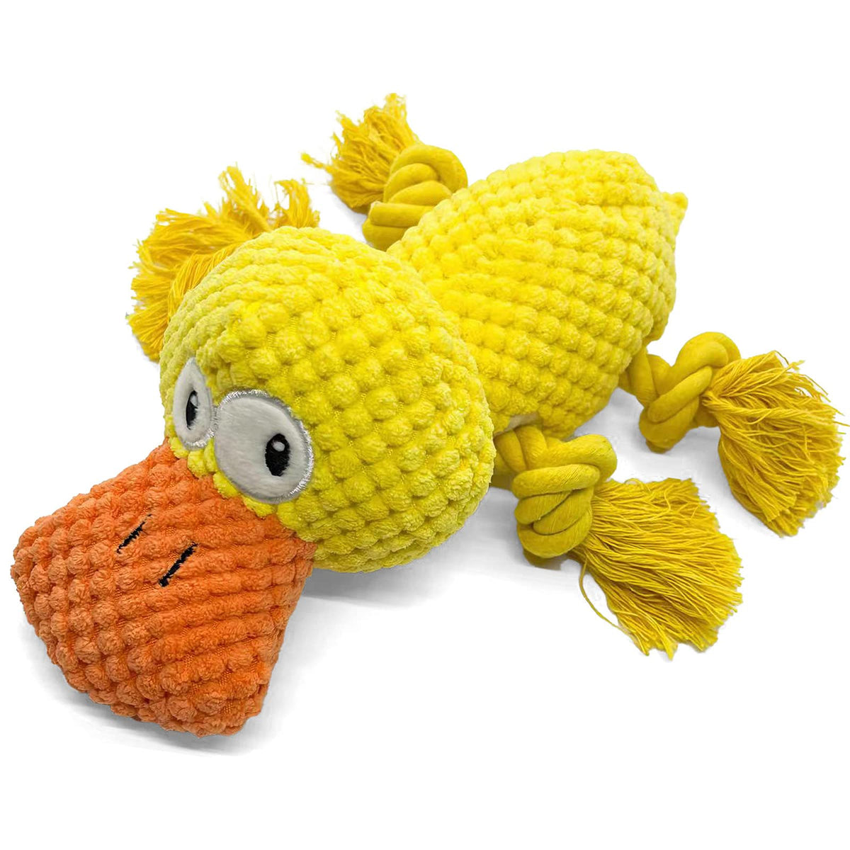 Generic: juguete indestructible con peluche resistente para mordisqueos prolongados.