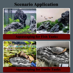 Piedra dragón Seiryu genérica para terrario, ideal como escalada y refugio.