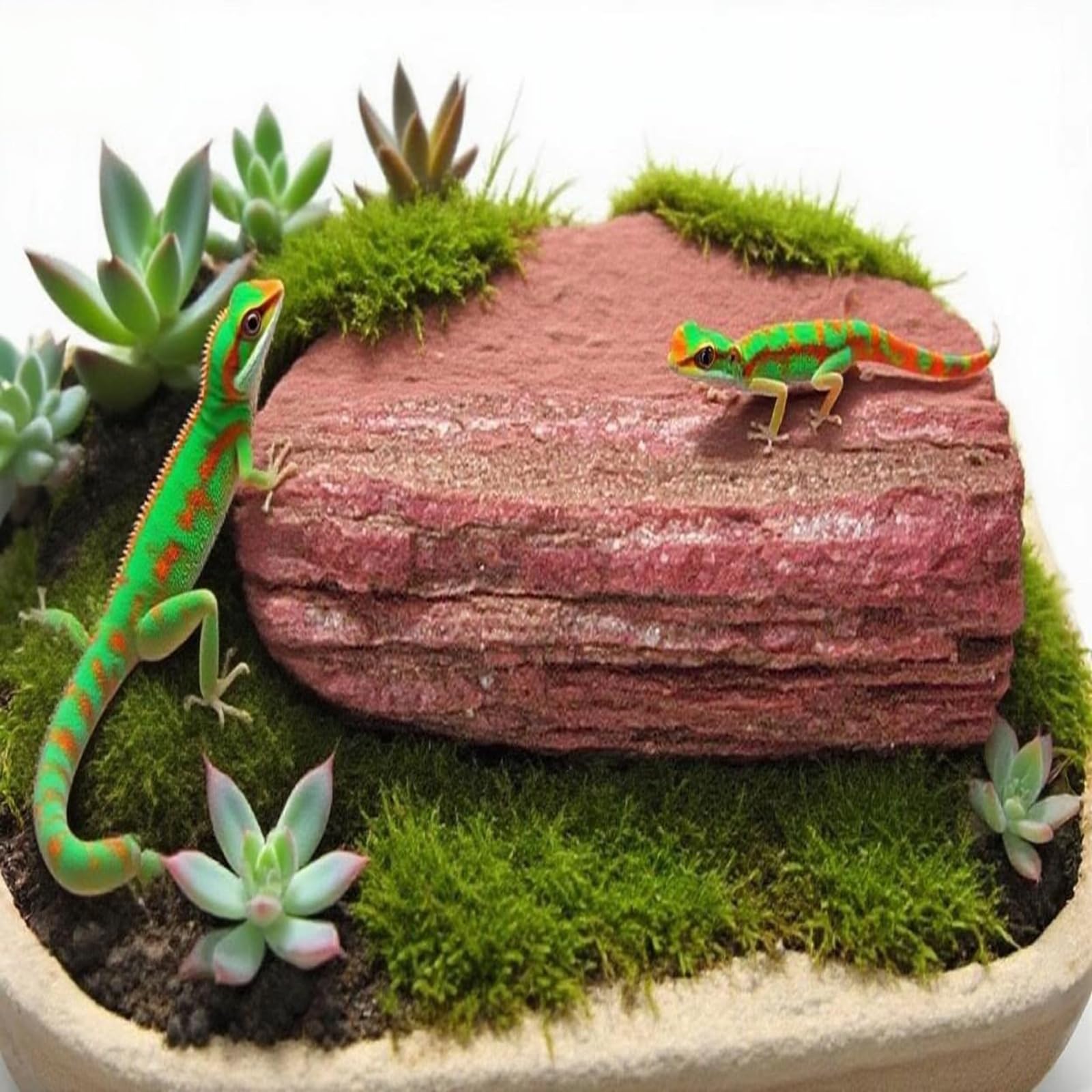 Piedra pizarra natural Generic para pecera, 10 pulgadas, decoración resistente para acuario.