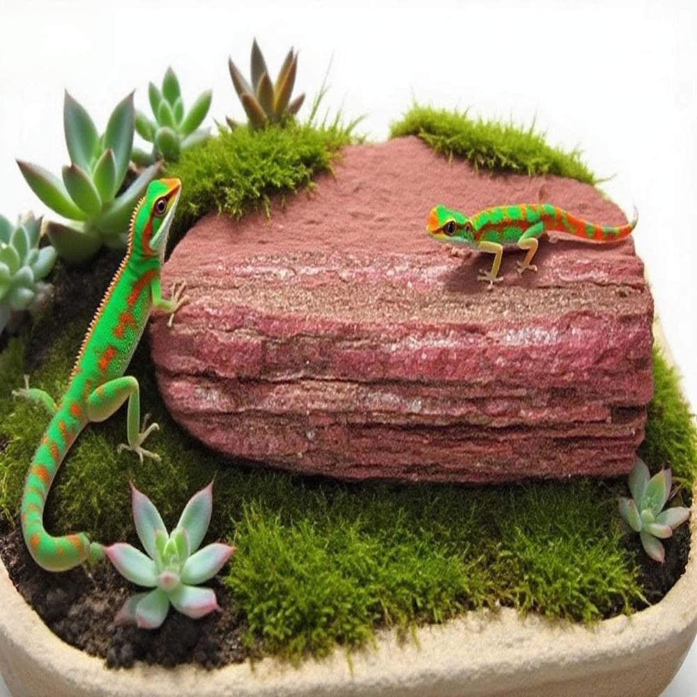 Piedra pizarra natural Generic para pecera, 10 pulgadas, decoración resistente para acuario.