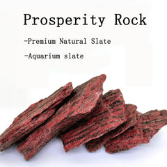 Piedra pizarra natural Generic para pecera, 8 pulgadas, aporta refugio y estructura natural.