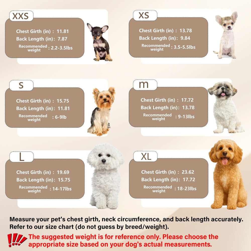 Generic tallas versátiles para perros pequeños y ligeros.