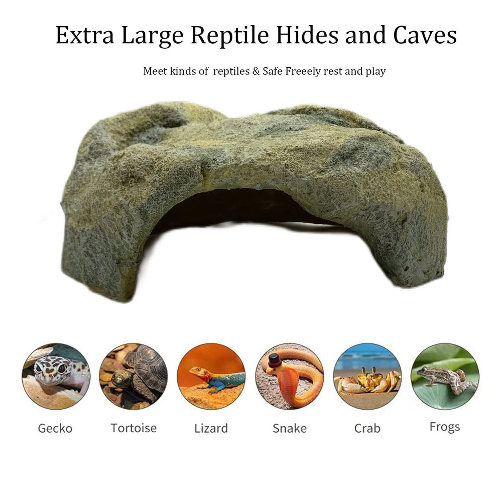 Tamaño grande Genérica, escondite ideal para reptiles que requieren refugio amplio.