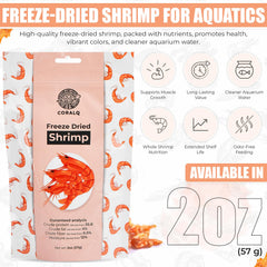 Generic gambas liofilizadas para tortugas, porciones individuales para alimentación precisa.
