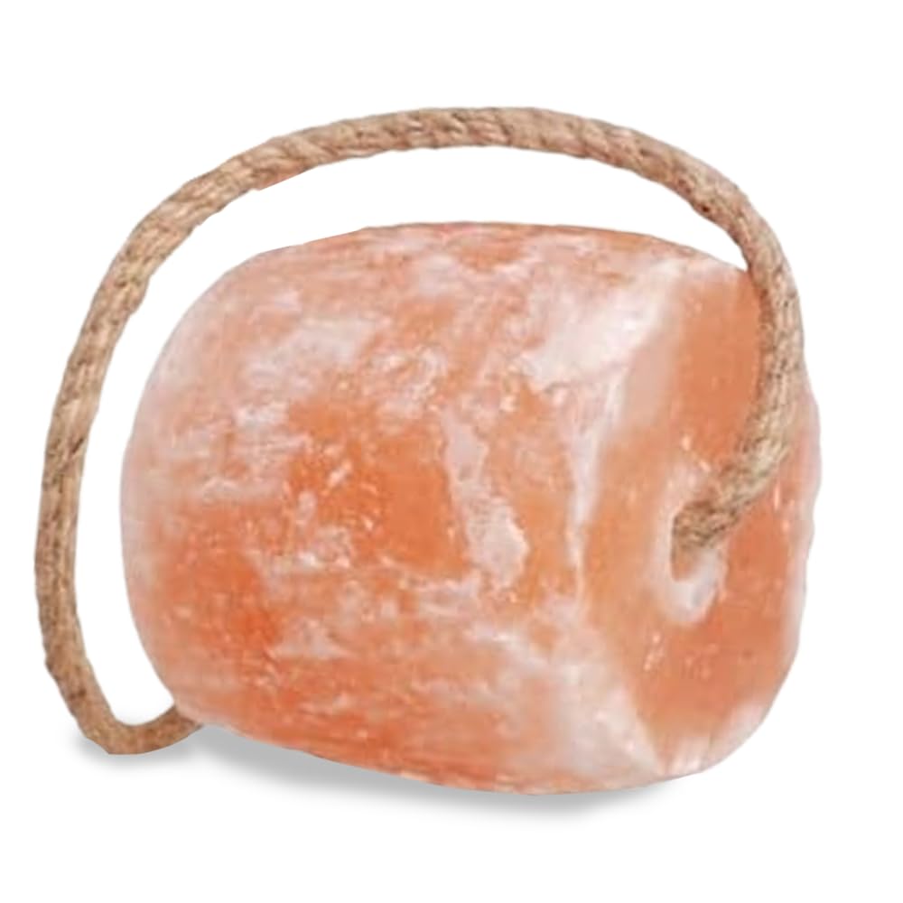Bloque rosado de sal Himalaya ZK, duradero ante clima y uso.