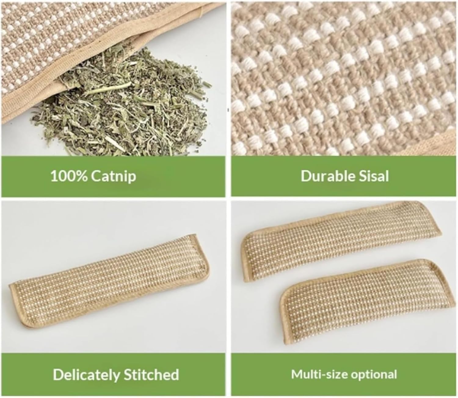Genérico juguete interactivo de hierba gatera dos-pack, sisal natural para rascar.