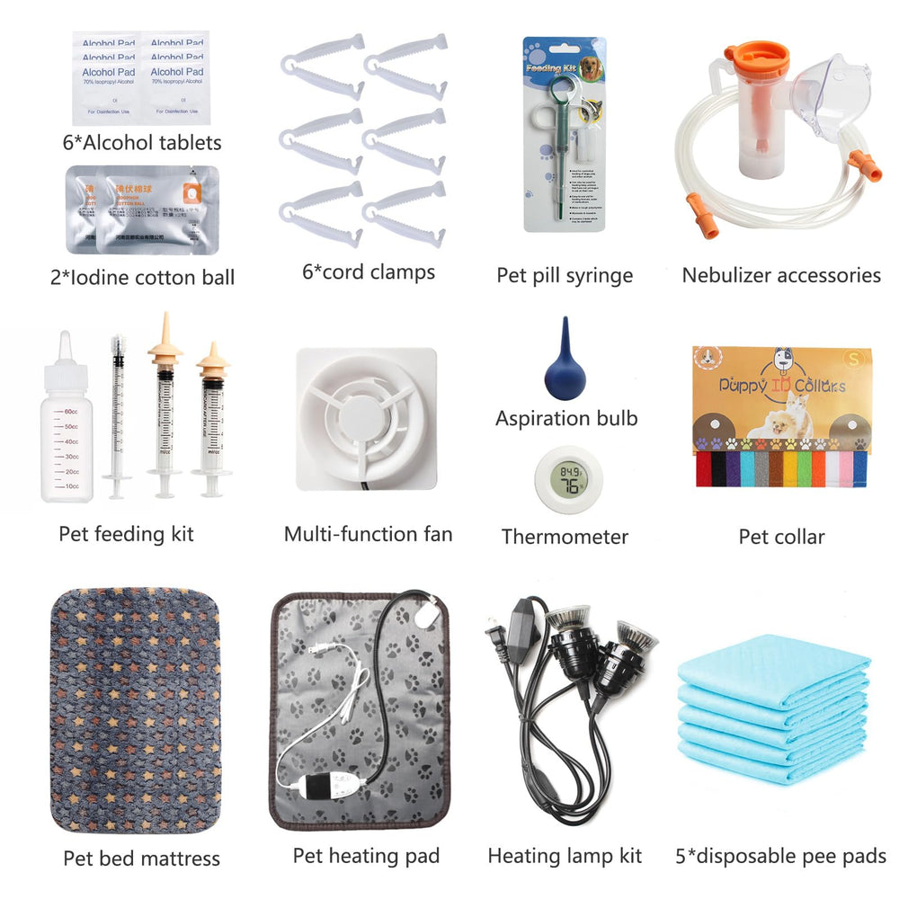 Geniprem incubadora con accesorios de nebulizador para uso versátil.
