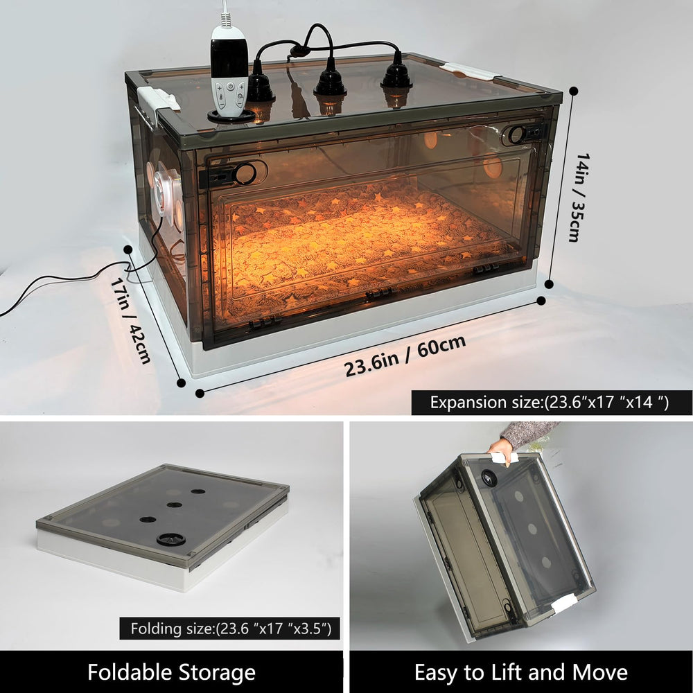Geniprem incubadora: material semi-transparente permite vigilar sin molestar.