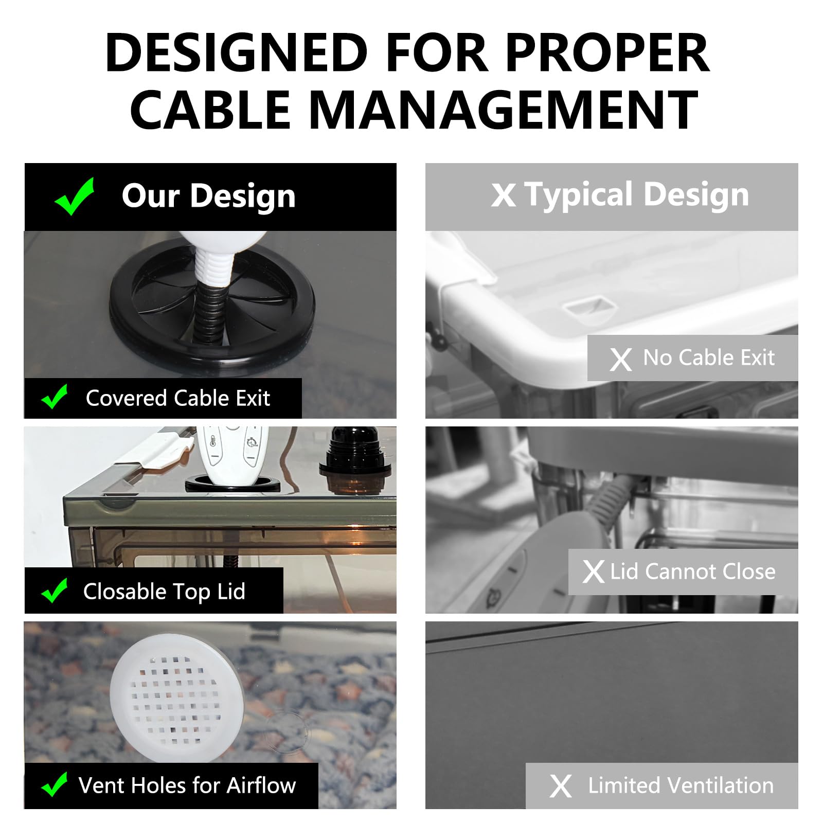 Geniprem incubadora: diseño plegable para guardar y transportar.