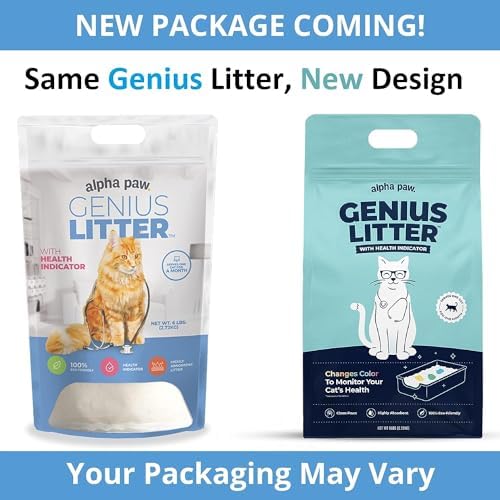 Genius Litter ofrece suministro mensual con bolsas de 6 lb.