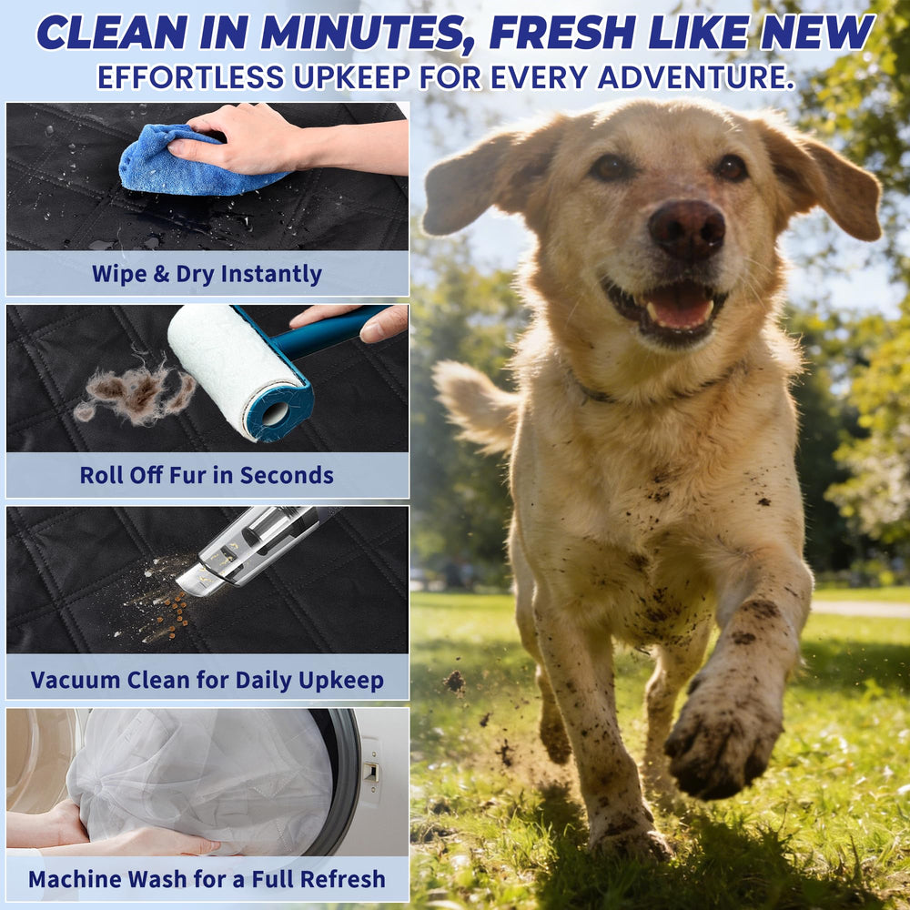 Geotick funda impermeable para perro en coche protege contra lluvia y derrames.