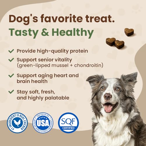 Get Naked Biteables con pollo real, sabor natural para perros mayores