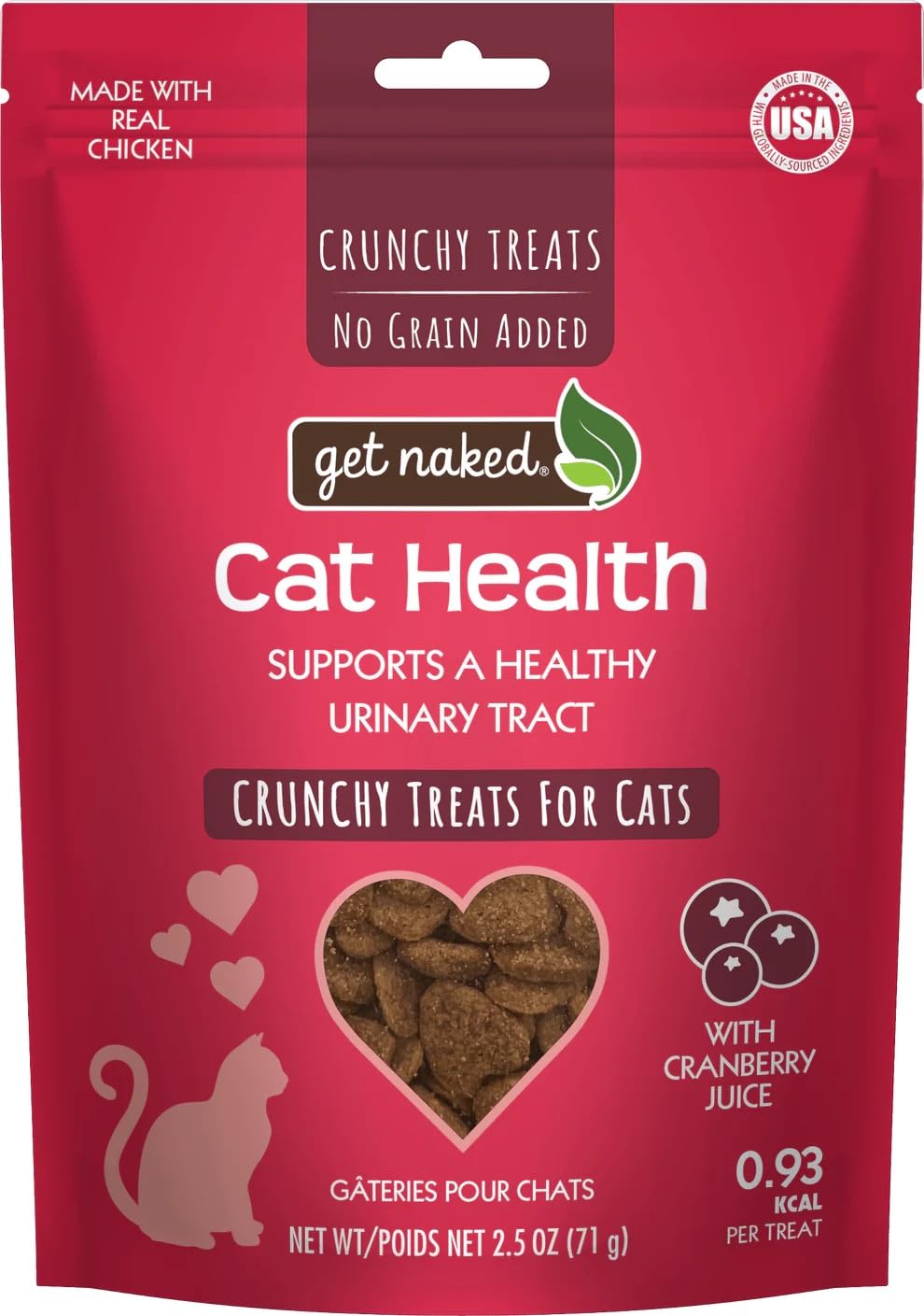 Get Naked gato salud urinaria arandano-pollo 6oz: apoyo diario para el tracto urinario.