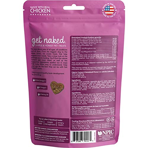 Get Naked Kitten Health Soft Treats, textura suave para premiar con cariño.