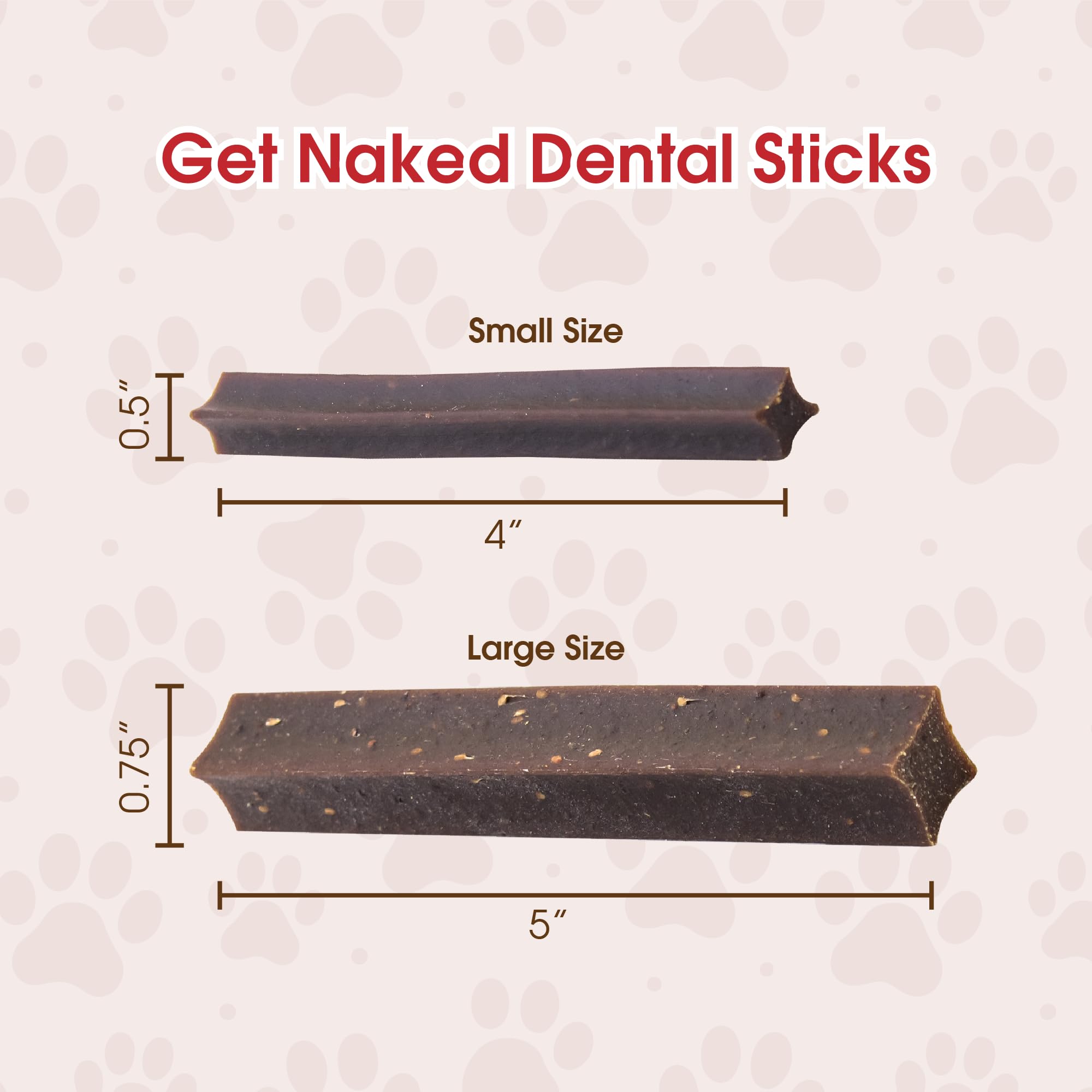Get Naked masticables dentales para cachorros fabricados en Estados Unidos