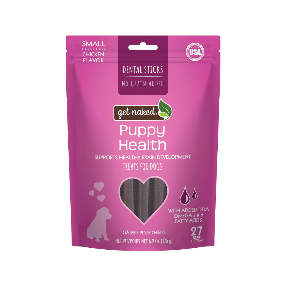 Get Naked masticables dentales para cachorros sin grano promueven dientes sanos