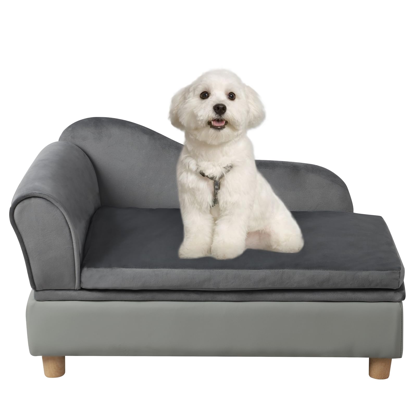 Getifun cama-para-mascotas tipo sofá con almacenamiento práctico para juguetes.