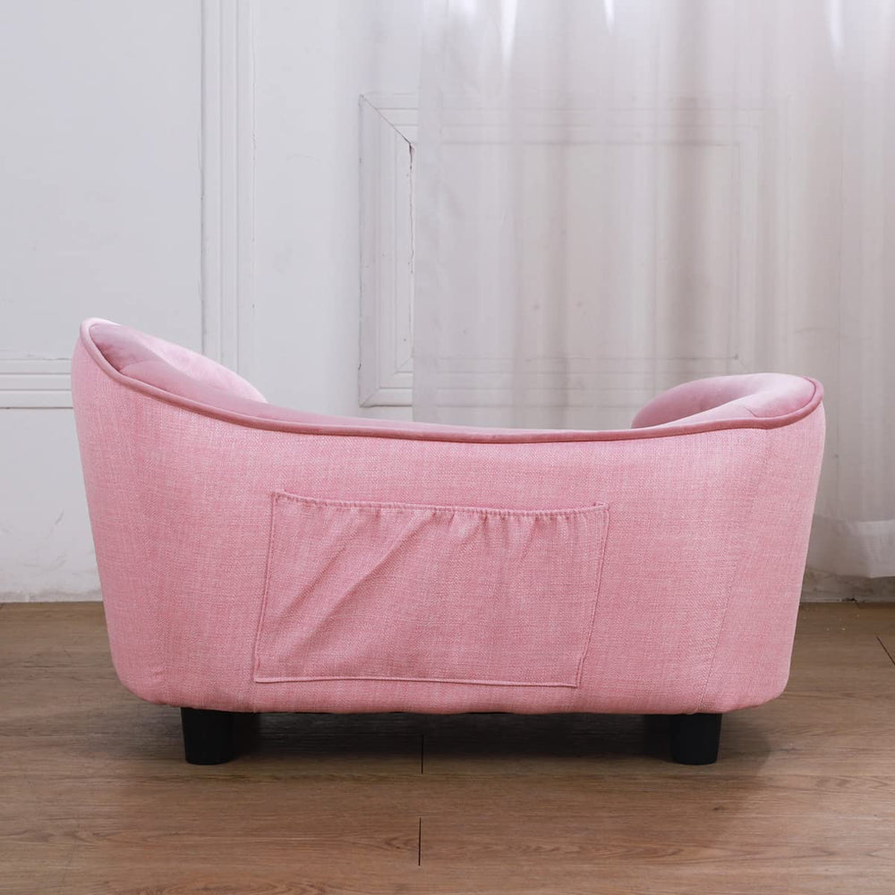 Ambiente hogareño con Getifun cama para mascotas rosa