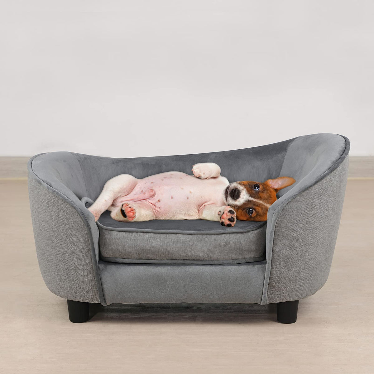 Getifun sillon cama para mascotas con velvet, ideal para siestas cómodas.